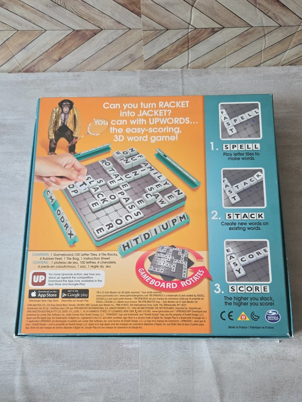 Spin Master upwords board